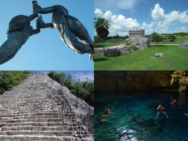 4 x 1: Tulum, Cobá, Cenote y Playa del Carmen
