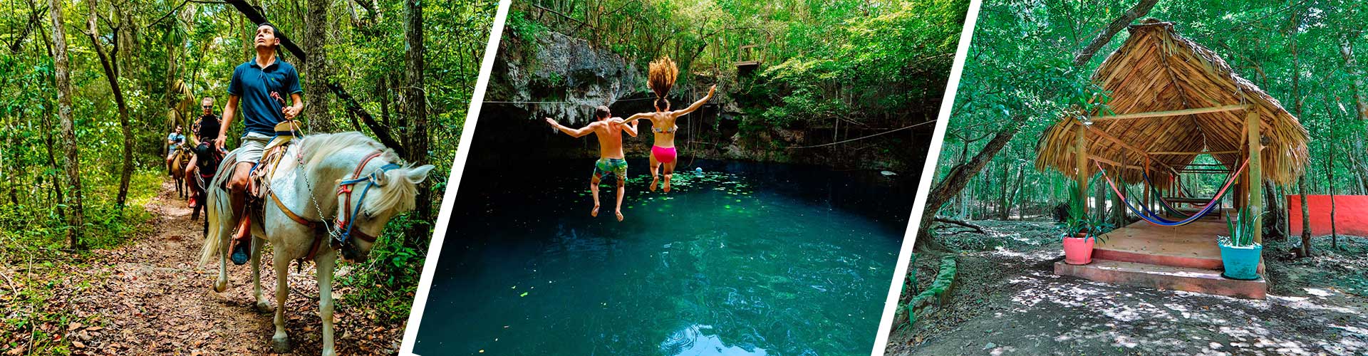 Paseo a caballo y cenotes en Cancún
